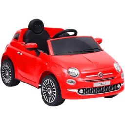 Vidaxl - Voiture électrique pour enfants Fiat 500 Rouge Rouge