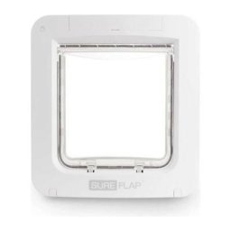 Grande chatiere a puce électronique Connect - Blanc - Pour chat et chien - Sureflap