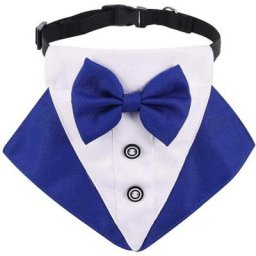 Formel Chien Smoking Bandana Chien Mariage Bandana Collier de Chien avec Noeud Papillon Réglable