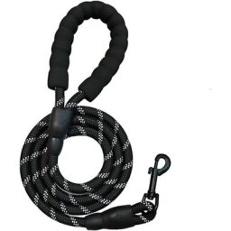 Laisse Pour Chien Solide De 1.5m Avec PoignéE RembourréE Confortable, Coutures RéFléChissantes