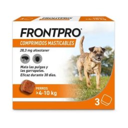 Antiparasitario masticable para perros de 4 a 10 kg FRONTPRO