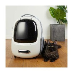 Sac à Dos pour Chat, Sac à Dos de Voyage Portable pour Chiots, Ventilateur Intégré et Dispositif