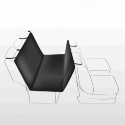 Trixie - Couverture pour sièges de voiture 1,40 × 1,45 m, noir/beige