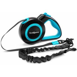 Laisse rétractable pour chiens Firstpaw 5M - Boutons 3 positions - Réfléchissant - Extension de