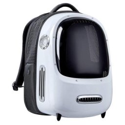 Sac à Dos pour Chat, Sac à Dos de Voyage Portable pour Chiots, Ventilateur Intégré et Dispositif