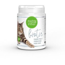 Aliment complémentaire probiotique pour chats Nutravital 40g