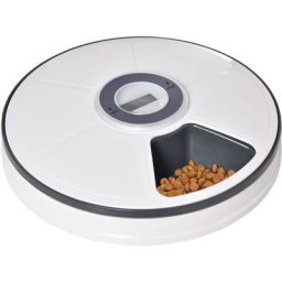 Distributeur de nourriture chat chien - distributeur automatique programmable - 6 compartiments