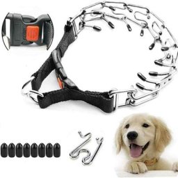 Collier à griffes pour chien, collier de dressage pour chien réglable avec boucle à dégagement