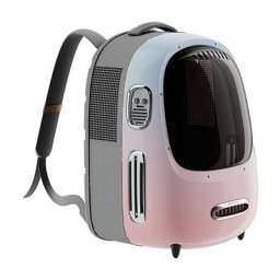 Sac à Dos pour Chat, Sac à Dos de Voyage Portable pour Chiots, Ventilateur Intégré et Dispositif