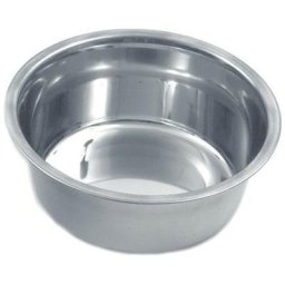 Flamingo Pet Products - Gamelle en inox 1.6 litre, ø 21 cm, pour animaux. Gris
