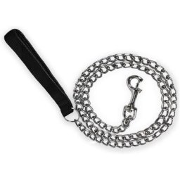 Laisse anti-morsure pour chien Laisse Chien Chaîne (180cm) en Acier Laisse Métal Chien Solide