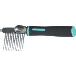 Peigne démêloir 12 lames pour chiens. Zolux Noir