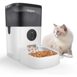 WIFI Distributeur de Croquettes Balimo 4L pour Chats et Chiens Télécommande de Téléphone Portable