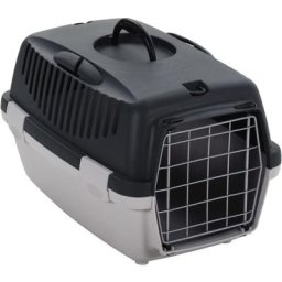 Vidaxl - Cage de transport animaux de compagnie gris noir 48x32x31 cm pp n/a