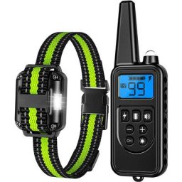 Collier de dressage pour chien avec télécommande, collier électronique pour chien absorbant les