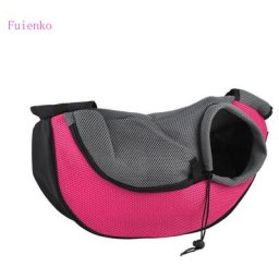 Sac pour animaux de compagnie respirant rose rouge Fuienko