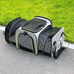 Sac de Transport pour Chat Chien, Sac de Voyage Respirant Extensible pour Chats Pliable, Sac pour