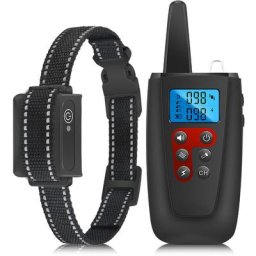 2 En 1 Collier De Dressage Pour Chien 1000 Metre - Collier Anti Aboiement Avec Telecommande