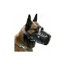 Muselières pour Animaux de Compagnie,Cuir Fait à,Chiens Taille Moyenne et Grande,Berger Allemand