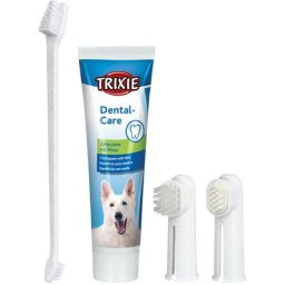 Set hygiène dentaire 100 g, pour chien Trixie Blanc