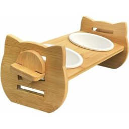 Bol pour chat, bol pour chat surélevé, bol pour chat incliné à 15°, bol pour chat avec support en