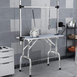 Hofuton Table de Toilettage Pliante, Table de Toilettage Ajustable pour Chien Chat, Table de Beauté