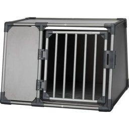 Cage de transport inclinée pour chiens l Alu graphite 39338 Trixie n/a