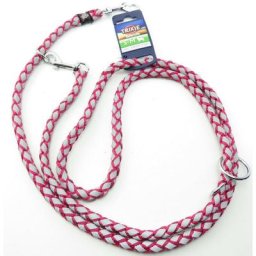 Laisse réglable Cavo Reflect Fushia Taille s-m 2 mètres ø12mm pour chien Trixie Rose