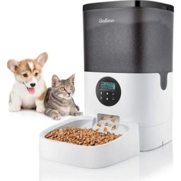 Balimo - Duke 4L Distributeur Croquettes Chat Automatique avec Enregistreur 10s Vocal et Minuterie