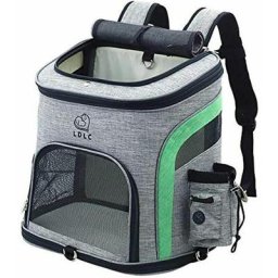 Pet Dog Carrier Backpack, Sac de Transport pour Animaux de Compagnie avec Maille pour Chats de