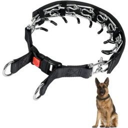 Collier de Dressage à Griffes pour Chien, Collier étrangleur pour Chiens avec Boucle à Pression,