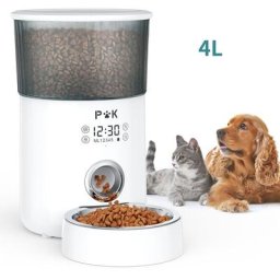 M80 lcd Distributeur de Croquettes 4L pour Chats et Chiens Distributeur Automatique de Nourriture
