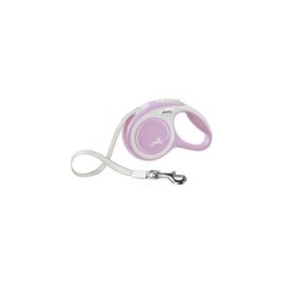 New comfort 5 m rose, blanc chien laisse avec enrouleur (213406) - Flexi
