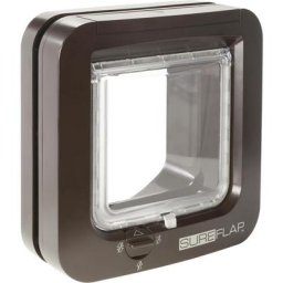 Chatiere a puce électronique marron - Sureflap