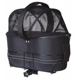 Trixie - Panier vélo pour grand porte-bagages, taille : 29 × 42 × 48 cm pour chien max 6 kg Noir