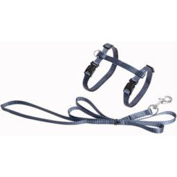 Flamingo Pet Products - Harnais et laisse de 1,10 mètre bleu granite pour chat Bleu