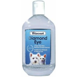 Diamond Eye Lotion pour le nettoyage des taches autour des yeux des chiens et des chats 250 ml