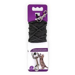 Animallparadise - Laisse cordon d'attache ø 3 mm x 5 mètres pour chat Noir