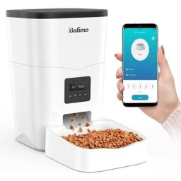Balimo - Leon 3L 2.4G WiFi Distributeur Croquettes Chat Automatique avec Minuterie et télécommande