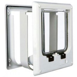 Trixie - Chatière électromagnétique 4 positions 21,1 x 24,4 cm Blanc Blanc