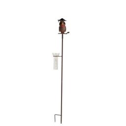 Pluviomètre hibou Savant 13x17x116cm - Marron