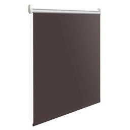 Store enrouleur occultant thermique à traction latérale sans perçage (50 x 160 cm, brun) - brun