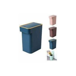 Poubelle Salle de Bains Petite Poubelle Salle de Bain à Couvercle Plastique incassable pour