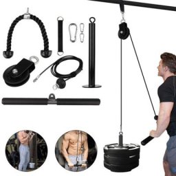 Skecten - Cable Poulie Musculation Tirage lat Pulldown Machine Systeme Kit Corde Poulie Haute