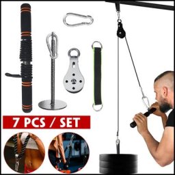 Insma - 7PCS équipement de fitness multifonction tirer vers le bas système de poulie de levage