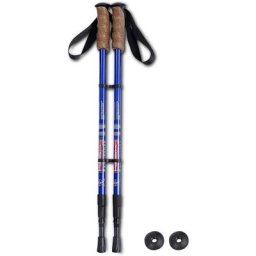 Bâton de Randonnee Anti-Choc, Bâtons de Marche Telescopique en Aluminium avec Poignees en Liege,