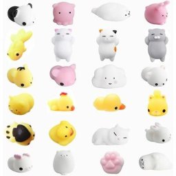 24pcs Squishy Kawaii Squishies Animaux Slow Rising Squeeze Animal Stress Reliever Anti-Stress Jouet