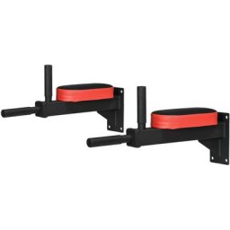 Homcom - Barre de traction murale - barre de Fitness fixation murale - 2 prises possibles - charge