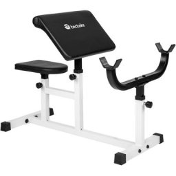 Tectake - Banc de Musculation Curl pour Biceps Réglable - barre de traction, banc d´haltere,