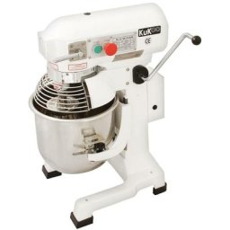 KuKoo - Batteur Mélangeur Planétaire professionnel de 10 Litres avec 3 Accessoires - Blanc
